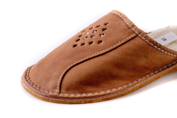 Chaussons en cuire pour homme